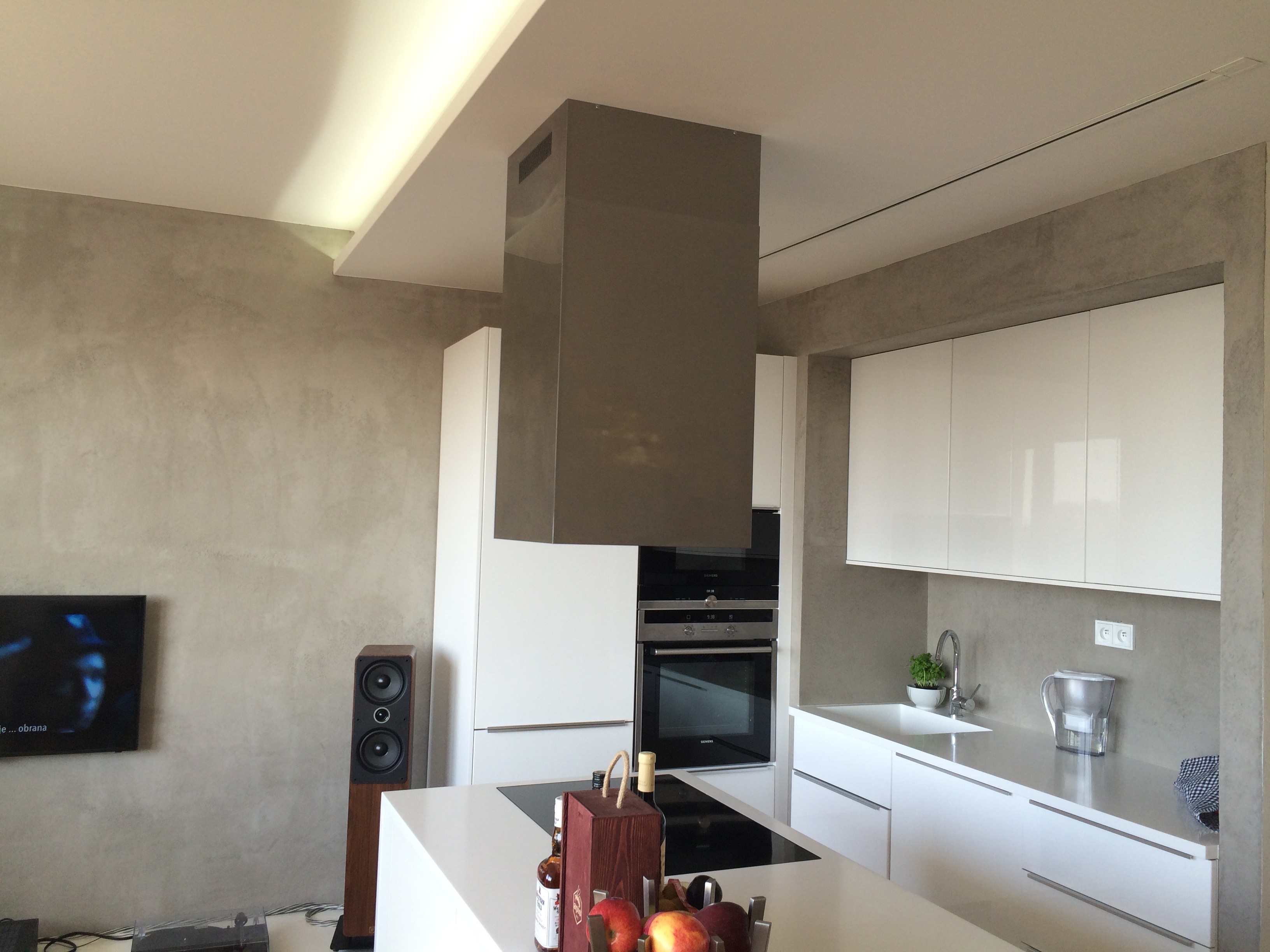 Imitace betonu kuchyňský kout 5